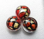 16mm Harlequin Lentils, Red, Black, Gold